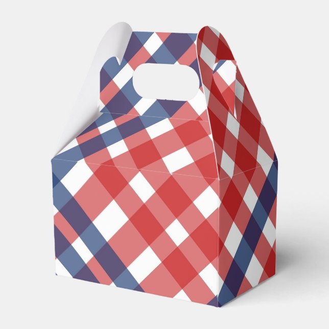Ballotins Rouge blanc et bleu En vichy plaid (Arrière)