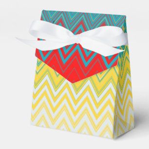 Ballotins Rouge Bleu Jaune Chic Motif Zigzag