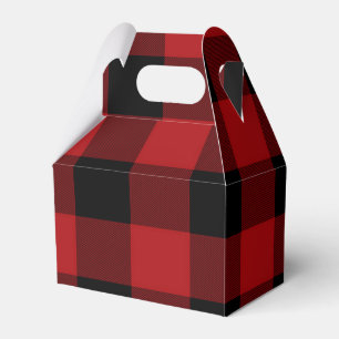 Ballotins Rouge Buffalo Carreaux Moderne Rustique Campagne F