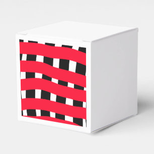 Ballotins Rouge croix noire damier simple homme garçon cadea