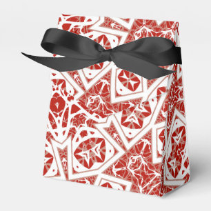 Ballotins rouge et blanc, bandana ethnique