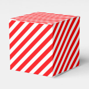 Ballotins Rouge et blanc diagonaux de Rayure-Noël de sucre
