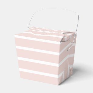 Ballotins Rouge pastel rayé blanc bandes horizontales chic