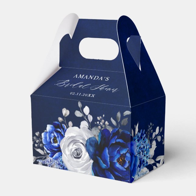 Ballotins Royal Bleu Blanc Argent Fête des mariées métalliqu (Arrière)