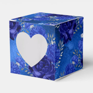 Ballotins Royal Blue et Silver Floral