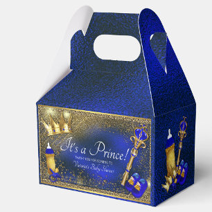 Ballotins Royal Blue Gold Prince Baby shower