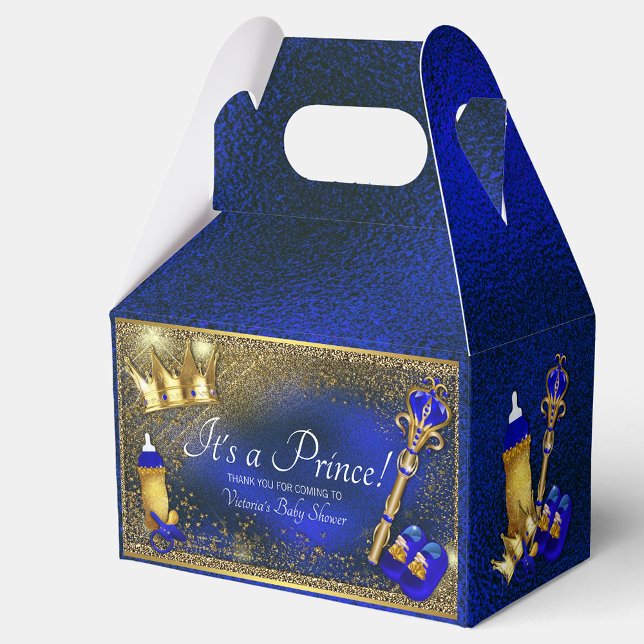 Ballotins Royal Blue Gold Prince Baby shower (Créateur téléchargé)