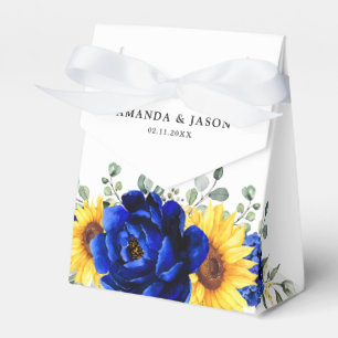 Ballotins Royal Blue Rustic Tournesol Moderne Floral Mariage