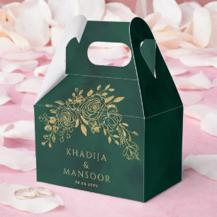 Ballotins Royal Emerald Green Florals Mariage Merci