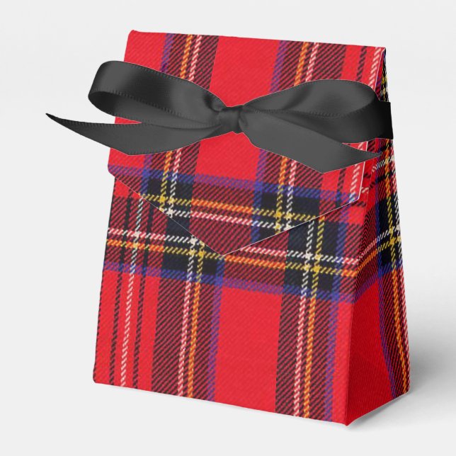 Ballotins Royal Stewart tartan rouge noir plaid (Verso)