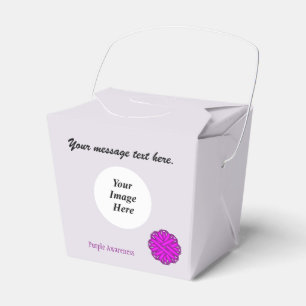 Ballotins Ruban à fleurs violettes Modèle par Kenneth Yoncic