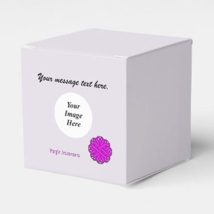 Ballotins Ruban à fleurs violettes Modèle par Kenneth Yoncic