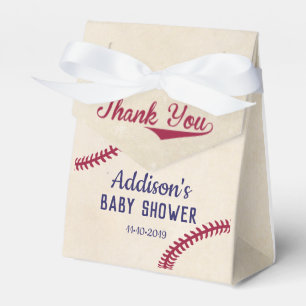 Ballotins Ruban Ballotin de baseball à thème Baby shower