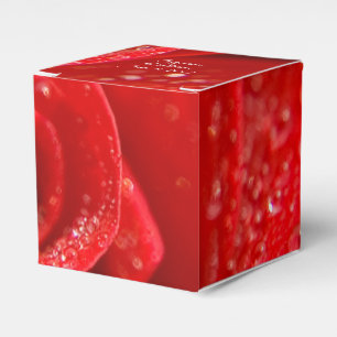 Ballotins ruby red rose mariage faveurs