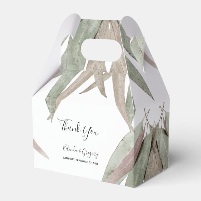 Ballotins Russe Mariage feuille Eucalyptus (Verso)