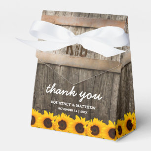 Ballotins Rustic Country Grange Mariage tournesol
