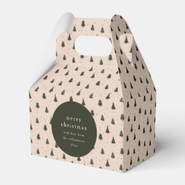 Ballotins Rustic Forest Green Noël Trees cadeau de