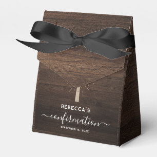 Ballotins Rustique Confirmation Party Script Church Cross