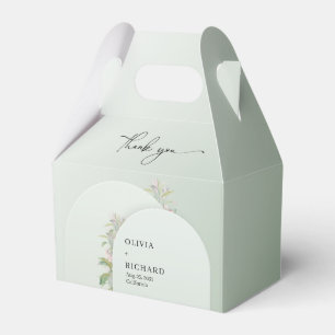 Ballotins Rustique Dusty vert feuille rousseur arc floral