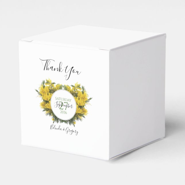 Ballotins Rustique Mariage Acacia Wattle (Verso)