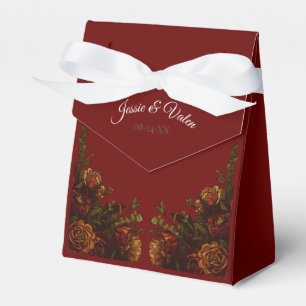Ballotins Rustique Orange Red Fall Élégant Mariage gothique