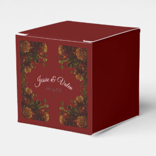 Ballotins Rustique Orange Red Fall Élégant Mariage gothique