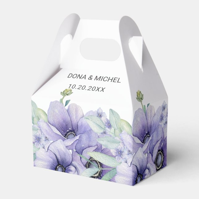 Ballotins Rustique Violet été Wild Floral Mariage (Verso)