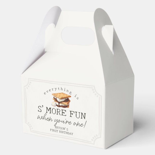 Ballotins S’mores Fall Bonfire Outdoor First Birthday (Verso)