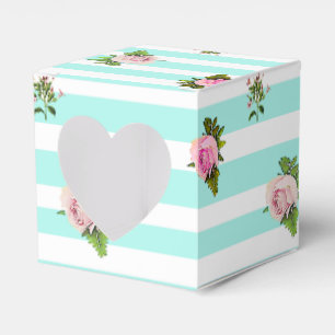 Ballotins Sac à bonbons turquoise et rose Roses Favoriser