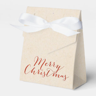 Ballotins Sac cadeau de Noël en carton beige Faux