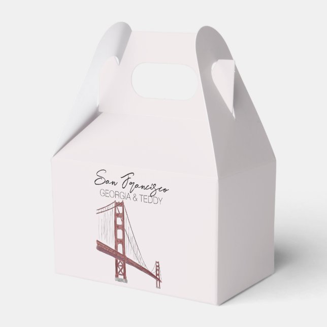 Ballotins Sac de bienvenue pour Mariage de San Francisco, Ca (Verso)