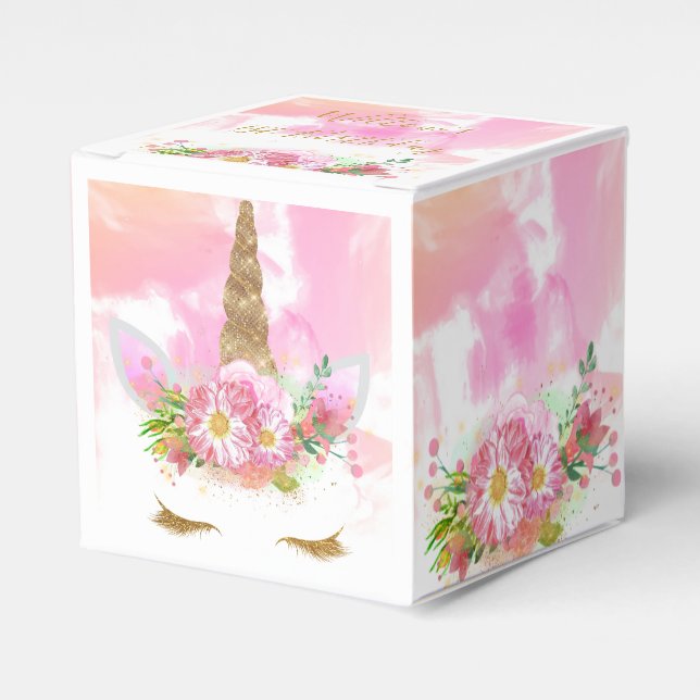 Ballotins Sac Faveur Visage Unicorne (Verso)