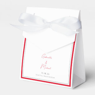 Ballotins Sacs de Faveurs de Mariage Rouge Cerise Clair Mini