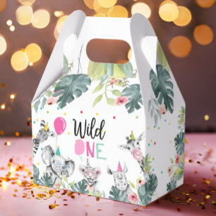 Ballotins Safari Animaux Wild Un Anniversaire Rose Girl