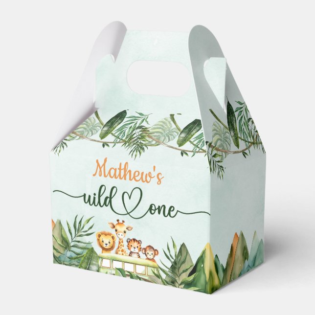 Ballotins Safari Wild One 1er anniversaire (Verso)