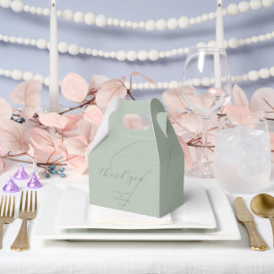 Ballotins Sage Bride Groom Initiales Faux Embossés