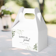 Sage Green et blanc Floral L'amour est Mariage dou