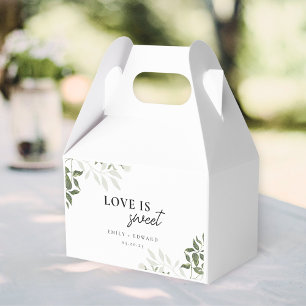 Ballotins Sage Green et blanc Floral L'amour est Mariage dou