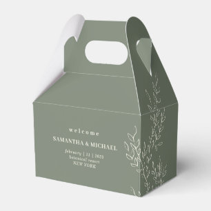 Ballotins Sage Ivory Élégant Ivy Floral