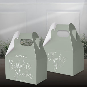 Ballotins Sage Vert Calligraphie Mariage