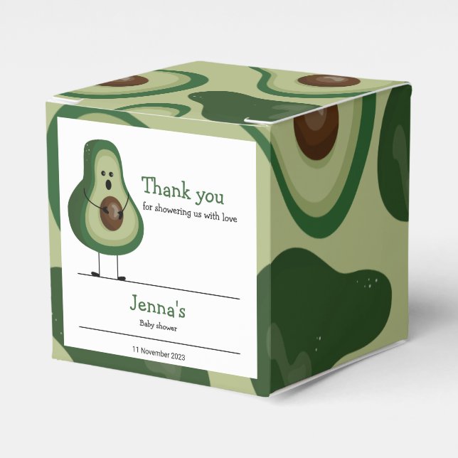 Ballotins Saint-Guacamole ! baby shower avocat ! (Verso)