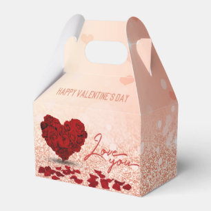 Ballotins Saint Valentin Rose Heart Bouquet Ballotin Gable