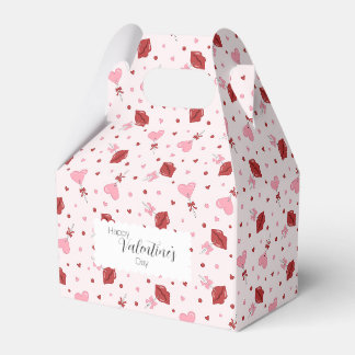 Ballotins Saint-Valentin Suckers Pink & Red Heart Lollipop