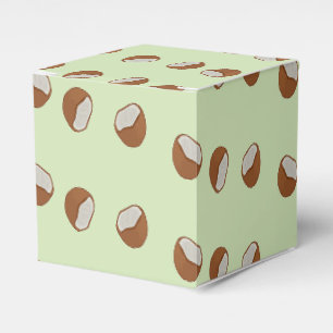 Ballotins Salles de noix de coco motif sur vert