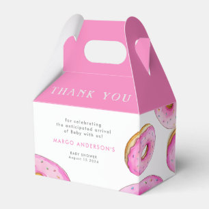 Ballotins Saupoudrer les beignets Aquarelle Baby shower rose