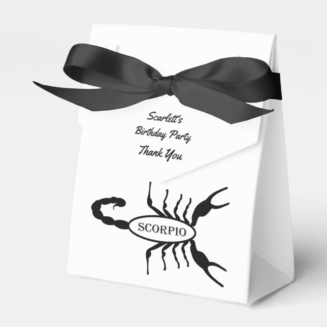 Ballotins Scorpio Black Scorpion Star Sign Custom (Verso)