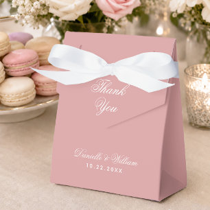 Ballotins Script de remerciement simple pour mariage rose po