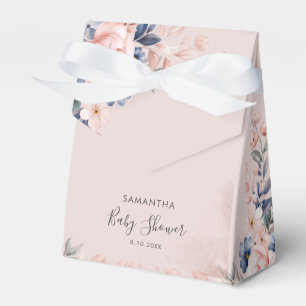 Ballotins Script Floral rose Baby shower moderne