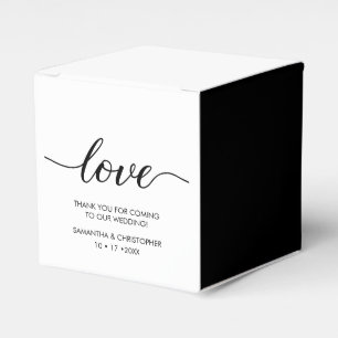 Ballotins ScrIpt Mariage d'amour simple et élégant personnal