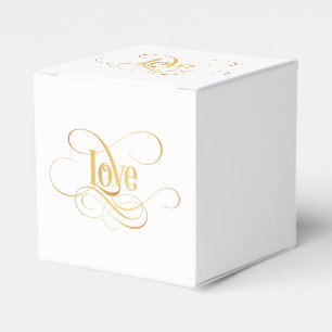 Ballotins Script tourbillonnant Calligraphie Aimer Or sur No